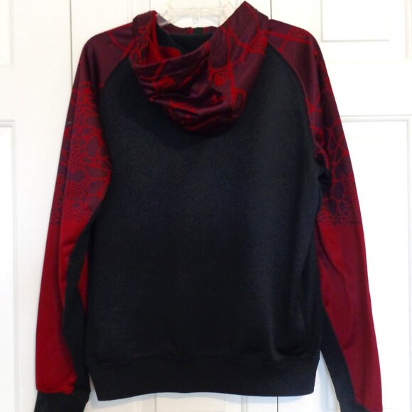 Nike Men's Hoodie Lebron James Full‎ Zip Black Maroon Sweatshirt Therma Fit Sz S - Picture 2 of 12